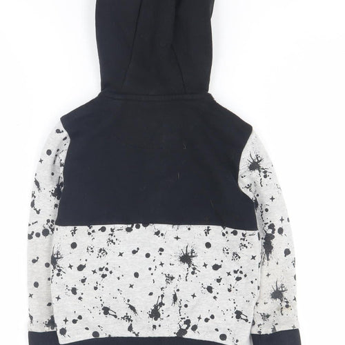 NASA Boys Black Hoodie 4-5 Years Graphic Full Zip