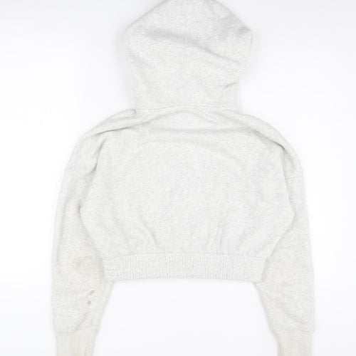 Abercrombie & Fitch Women's Ivory Full Zip Hoodie XS
