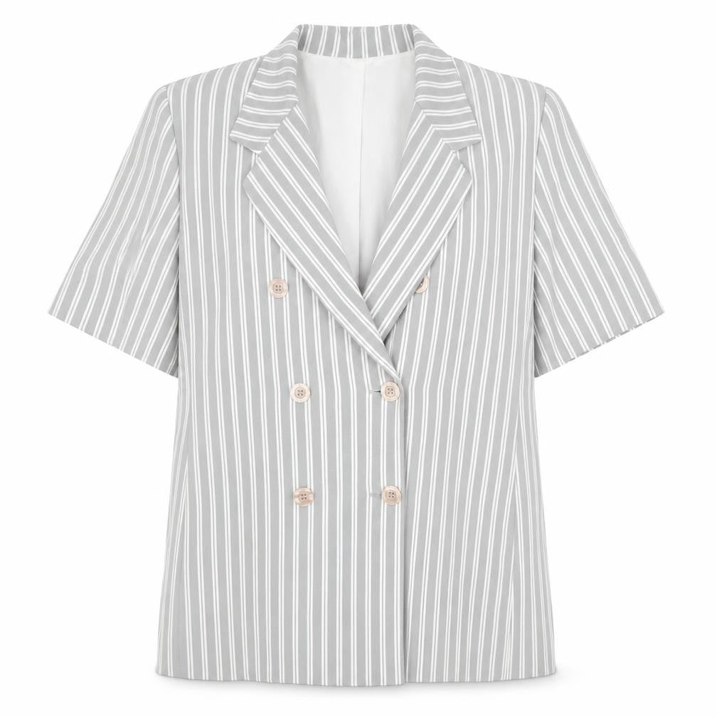 Front view of Marks & Spencer Grey Women's Blazer, size 16