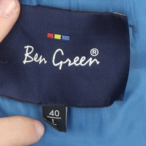 Ben Green Men's Blue Blazer, Size 40L, Formal Jacket