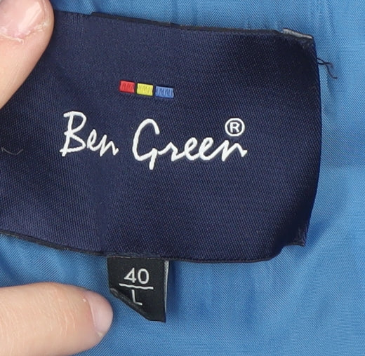 Ben Green Men's Blue Blazer, Size 40L, Formal Jacket