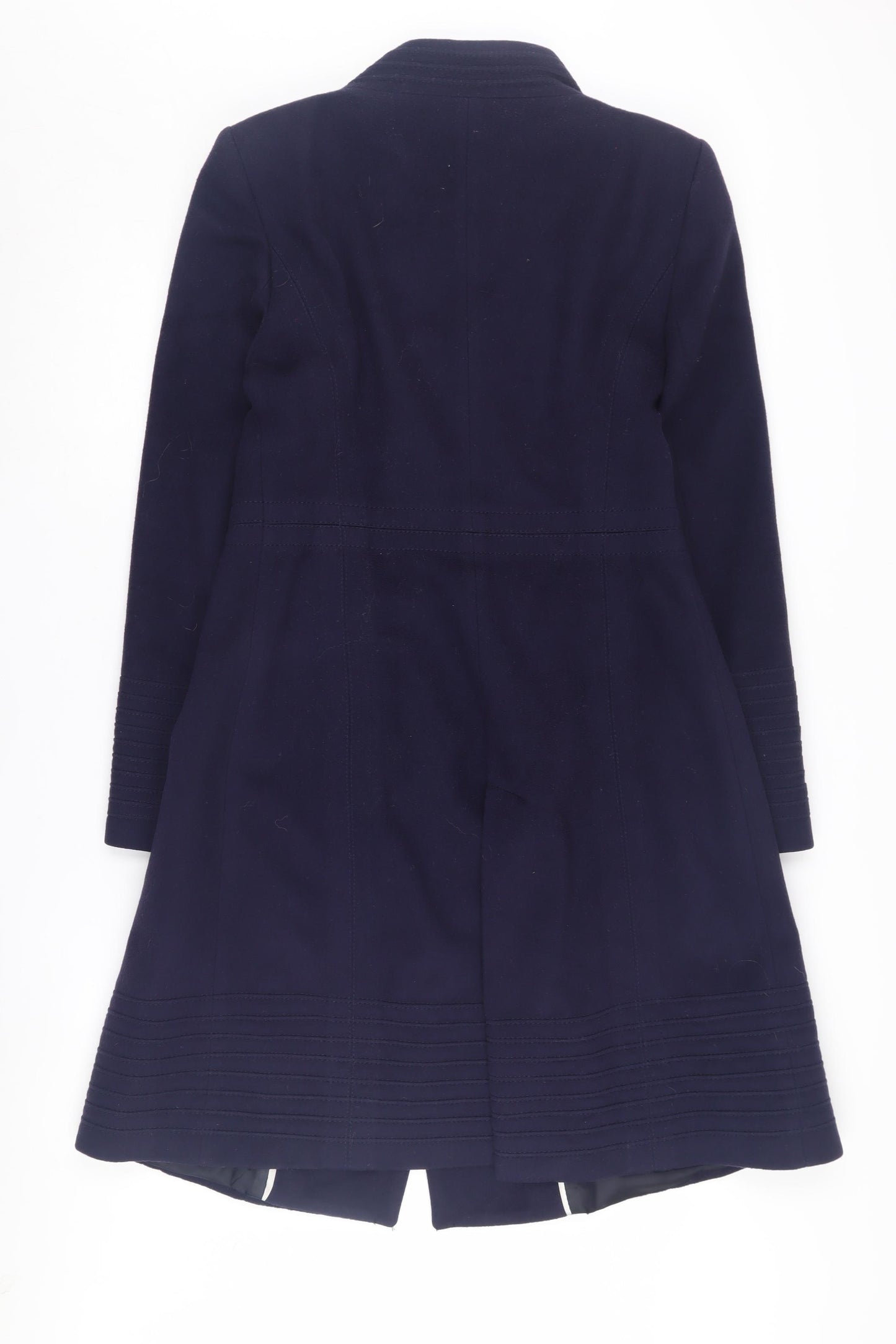 Zara Women's Blue Wool Pea Coat L