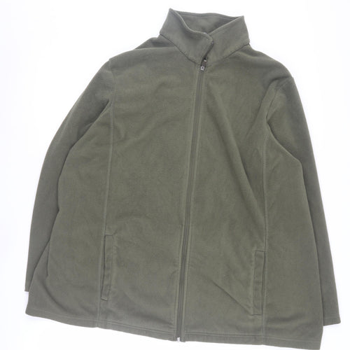 Lands' End Men's Green 3XL Basic Jacket Full Zip Casual