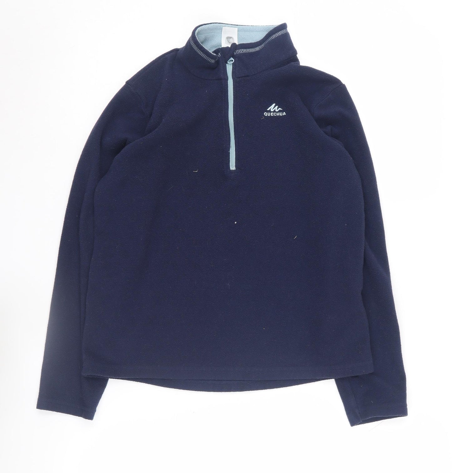 Quechua Boys Fleece Sweatshirt Blue 12-13 Years 1/4 Zip