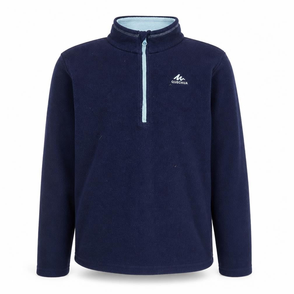 Quechua Boys Fleece Sweatshirt Blue 12-13 Years 1/4 Zip