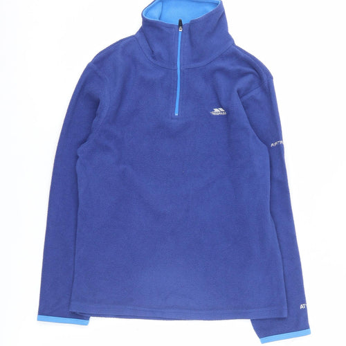 Trespass Boys Blue Fleece 1/4 Zip Sweatshirt, 9-10 Years
