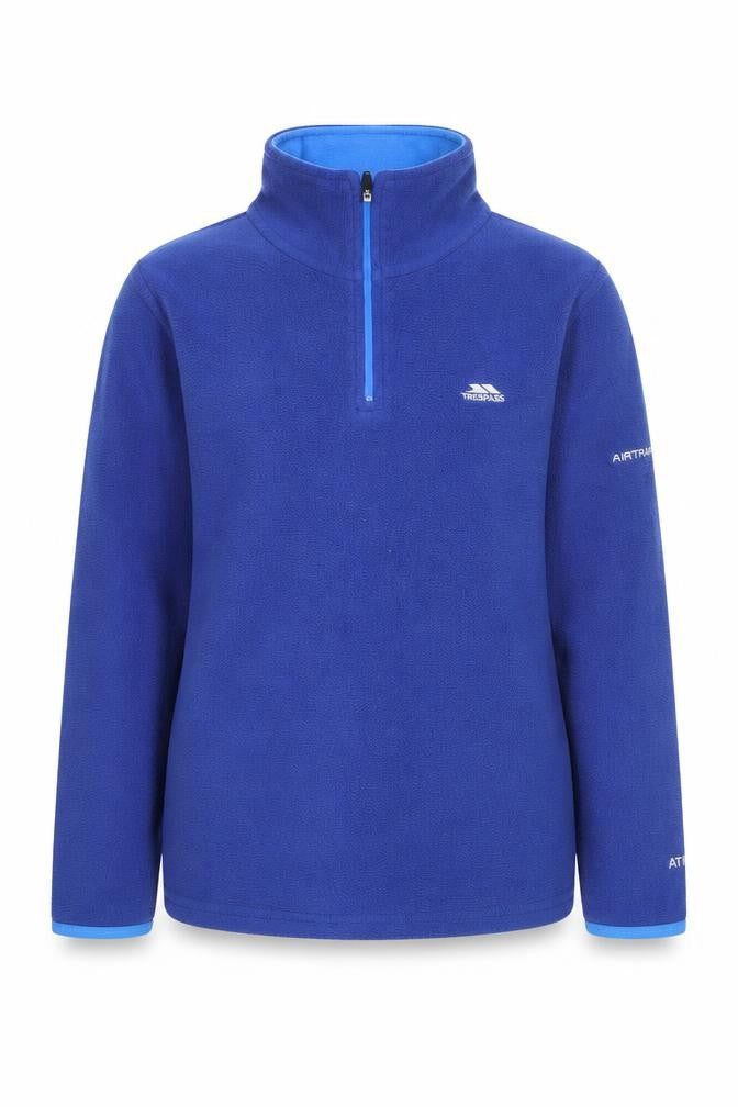 Trespass Boys Blue Fleece 1/4 Zip Sweatshirt, 9-10 Years