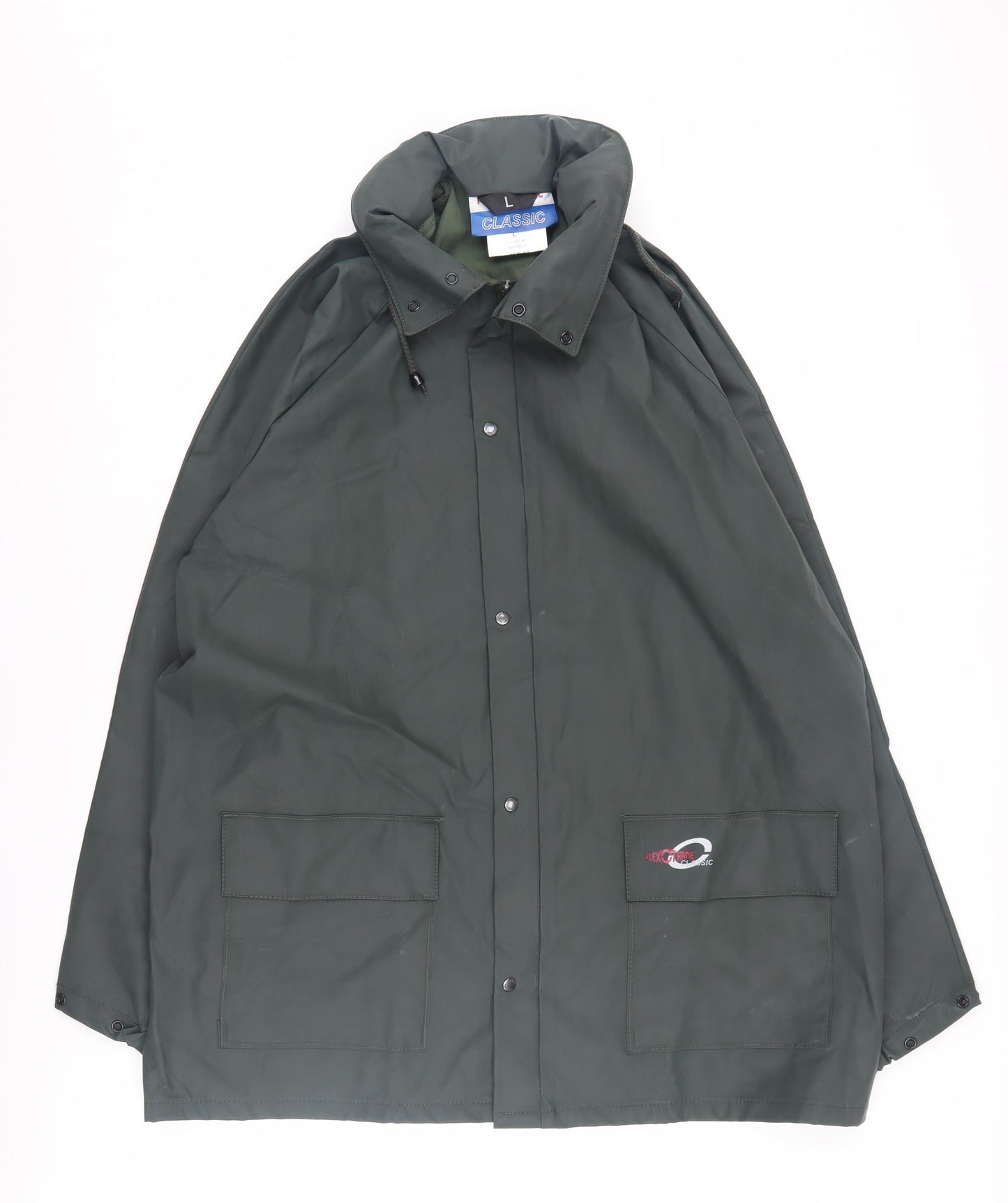 Flexothane Men's Green Rain Coat Jacket L