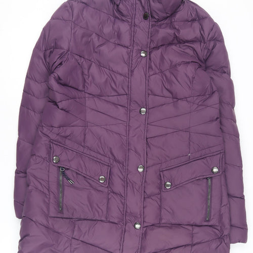 Tog Twenty Four Womens Purple Puffer Jacket Size 14