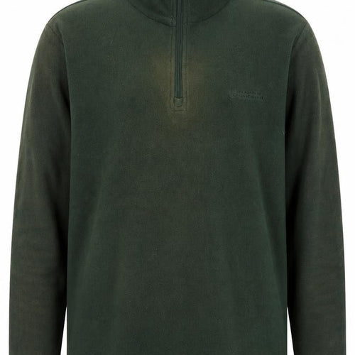 Mountain Warehouse Men's Green Fleece 1/4 Zip Sweatshirt L