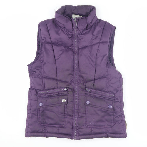 Olympus Women's Purple Waistcoat Size 10 Casual