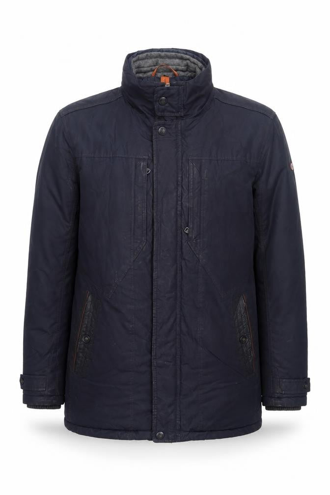 Front view of RND Men's Black Jacket 52 with Zipped Pockets
