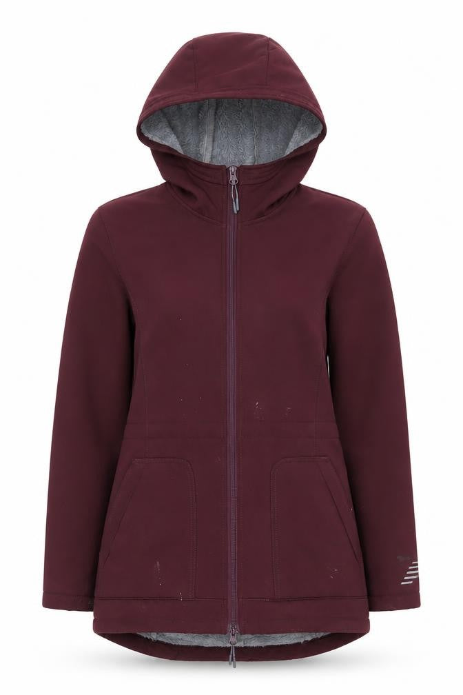 Front view of New Balance Women's Purple Softshell Jacket S