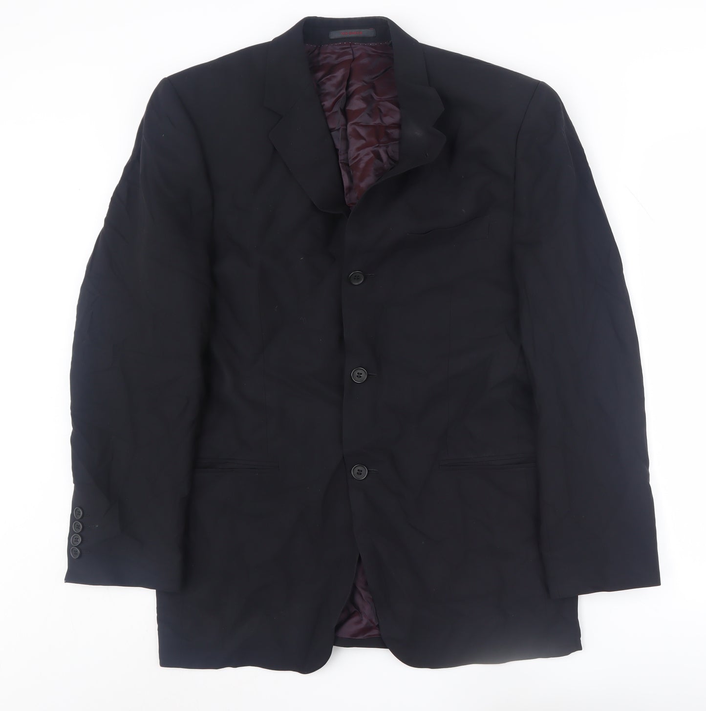Ted Baker Black Wool Blazer Men's 38R Single-Breasted
