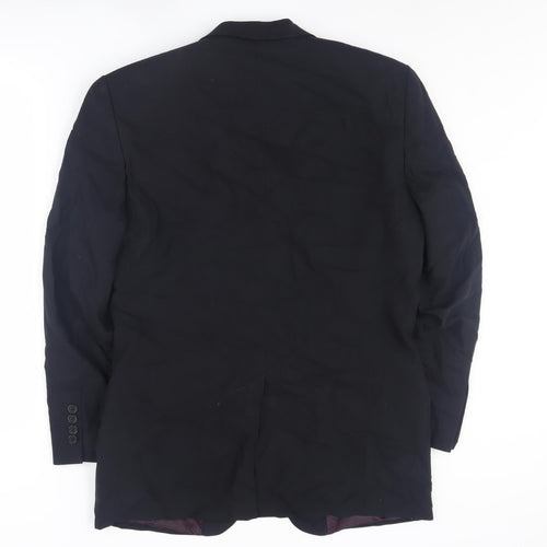 Ted Baker Black Wool Blazer Men's 38R Single-Breasted