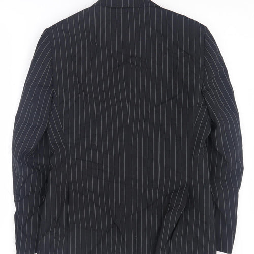 Ventuno 21 Men's Black Striped Blazer Size 36S