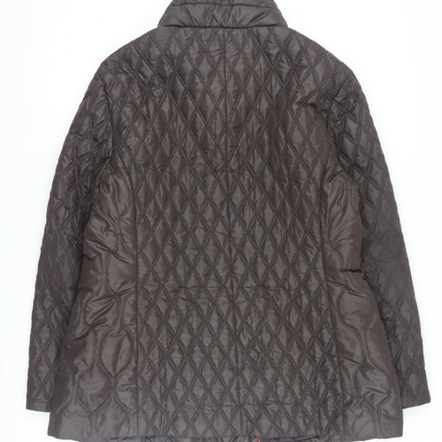 Concept K Berlin Women's Brown Quilted Coat Size 16