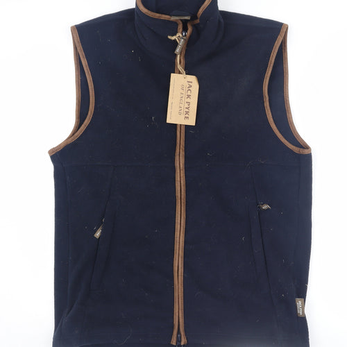 Jack Pyke Men's Blue M Waistcoat, Full Zip, Pockets, New