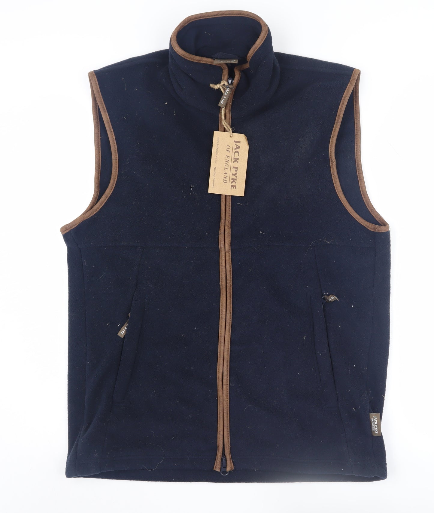 Jack Pyke Men's Blue M Waistcoat, Full Zip, Pockets, New