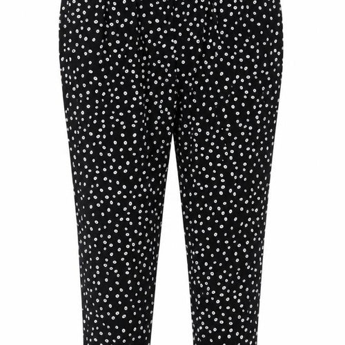 Mango Women's Black Polka Dot Trousers, Size 10