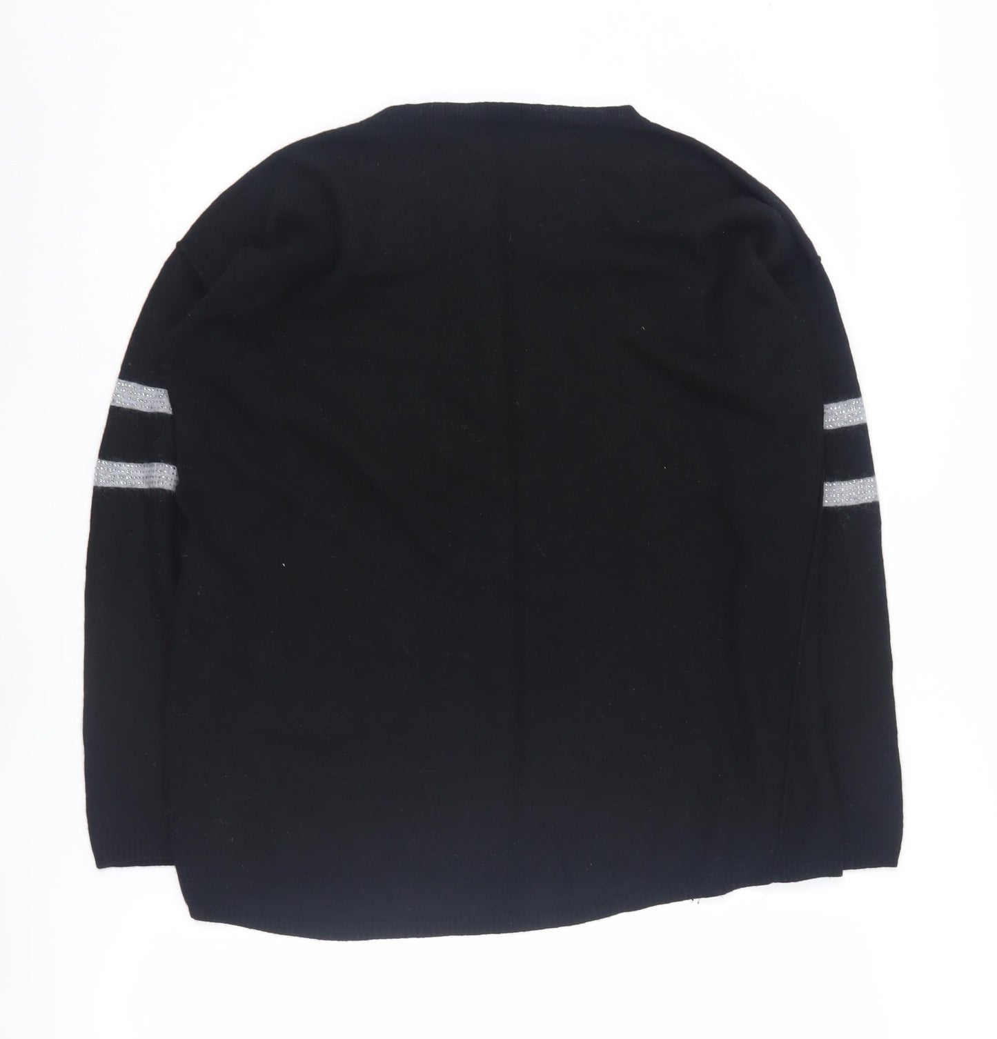 Faber Woman Black Pullover Jumper, Size 14, Classic Style