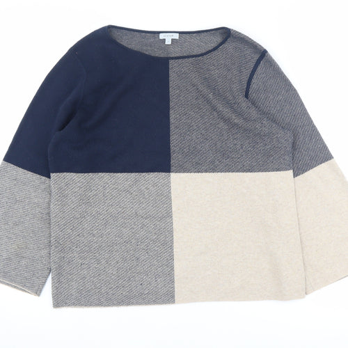 Jigsaw Women's Multicoloured Boat Neck Jumper - Size S