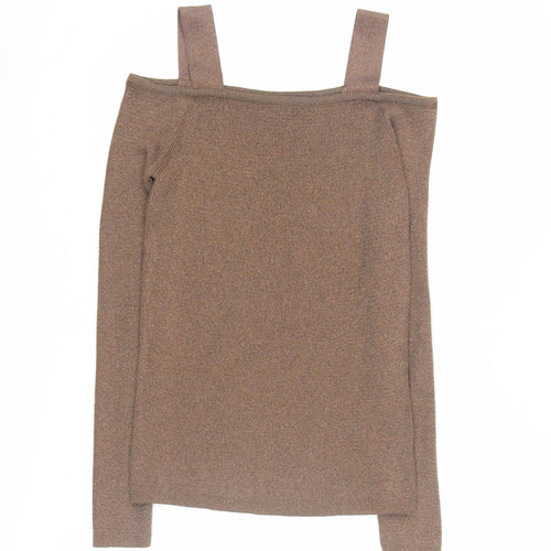 Marks and Spencer Women's Brown Knit Jumper, Size 10