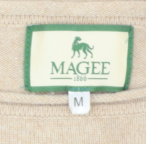Magee Women's Beige Cashmere Pullover Jumper M
