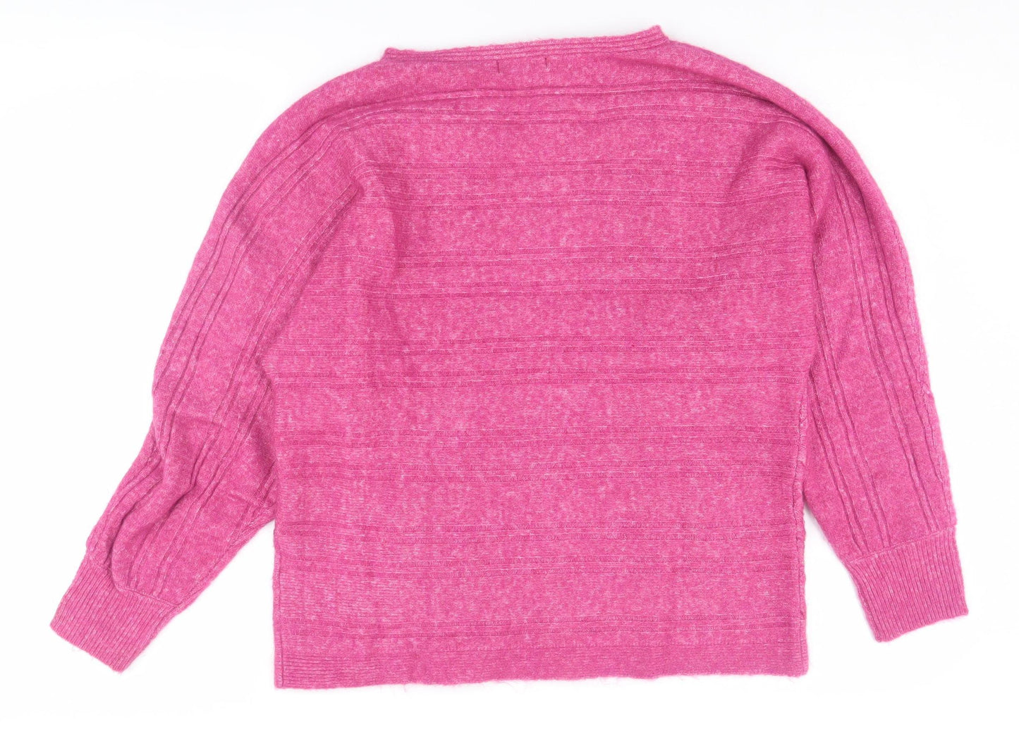 Monsoon Women's Pink Cable-Knit Pullover Jumper M