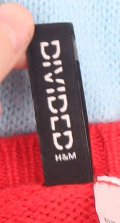 H&M Women's Multicoloured Striped Pullover Jumper, Size S