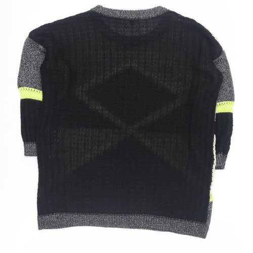 River Island Women's Geometric Pullover Jumper Grey 10
