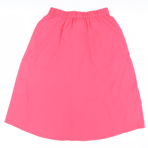 Damart Women's Pink Size 10 Skirt with Button Accents