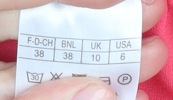 Damart Women's Pink Size 10 Skirt with Button Accents