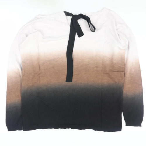 Mint Velvet Women's Brown Pullover Jumper Size 14