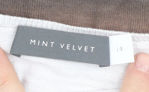 Mint Velvet Women's Brown Pullover Jumper Size 14