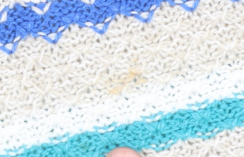 Isle Essentials Women's Striped Jumper, Medium, Blue/White