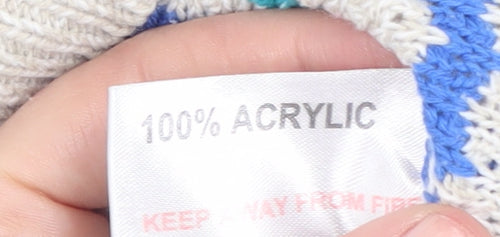 Isle Essentials Women's Striped Jumper, Medium, Blue/White