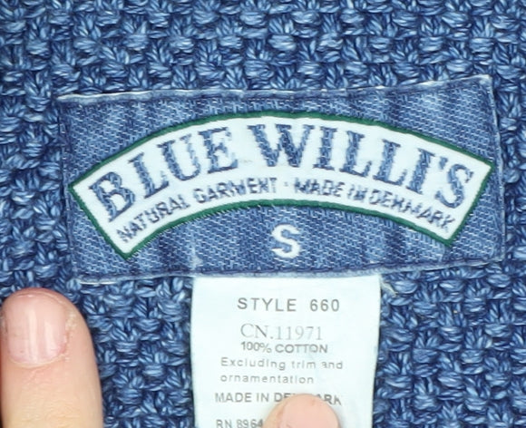 Blue Willi's Women's Blue Cardigan, Size S