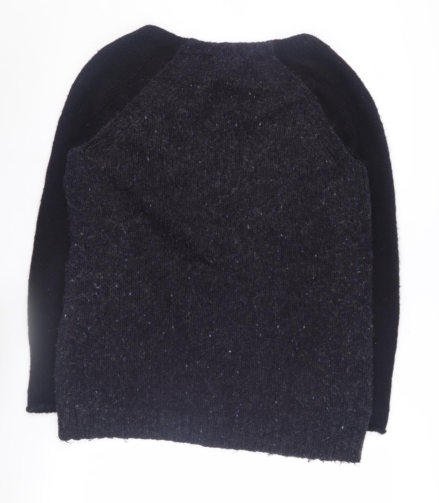 Topshop Women's Black Full Zip Jumper, Size 8, Casual