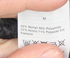 Warehouse Women's Grey Mock Neck Pullover Jumper, M