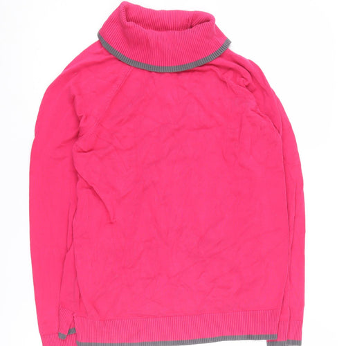 Heine Women's Pink Roll Neck Jumper Size 14