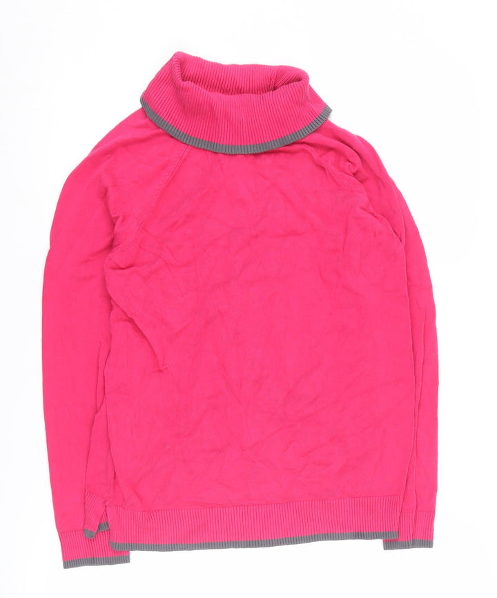 Heine Women's Pink Roll Neck Jumper Size 14