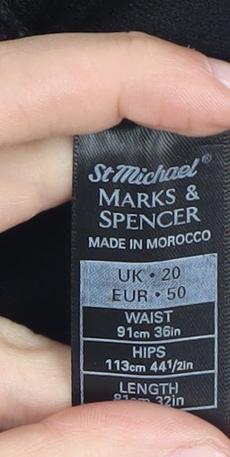 Marks and Spencer Women's Black Pencil Skirt Size 20