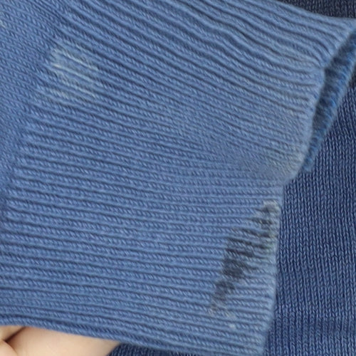 Angelo Litrico Men's Blue M Cotton Pullover Jumper
