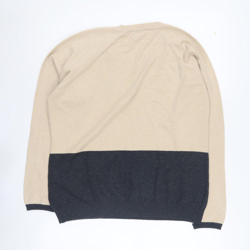 Eugen Klein Women's Beige Pullover Jumper Size 18