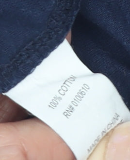 Hard Rock Cafe Men's Blue T-Shirt Size L Music Graphic