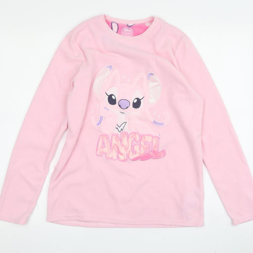 Disney Girls Pink Angel Pyjama Top 12-13 Years Long Sleeve