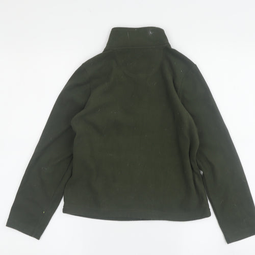 Peter Storm Boys' Green Fleece 1/4 Zip Hoodie, Size 7-8