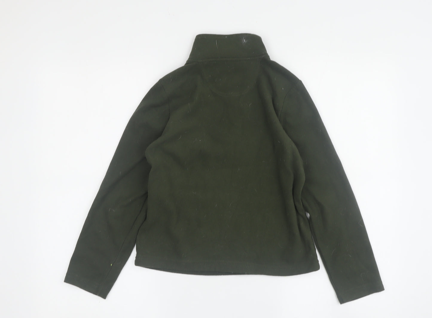 Peter Storm Boys' Green Fleece 1/4 Zip Hoodie, Size 7-8