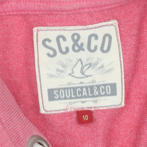SoulCal & Co Women's Pink Pullover Hoodie Size 10